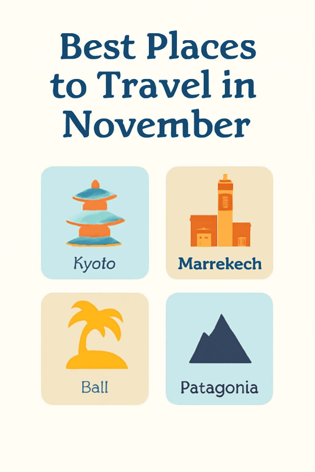 Guide for Planning Your November Vacation