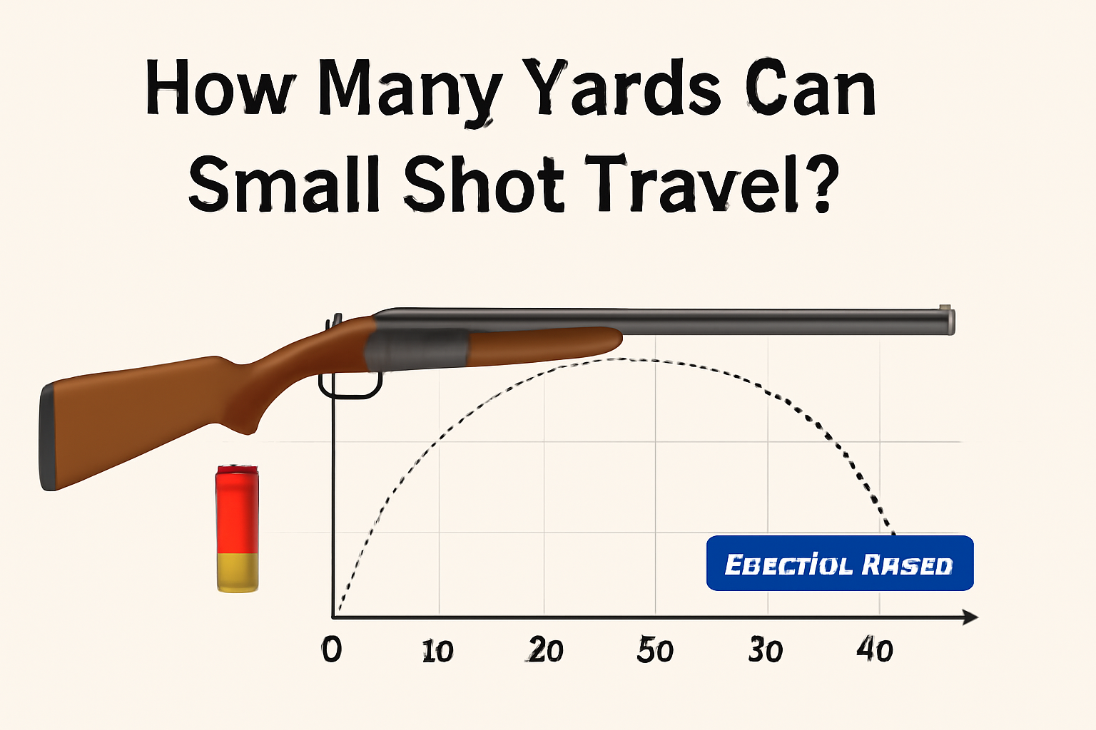 How many yards can a small shot travel